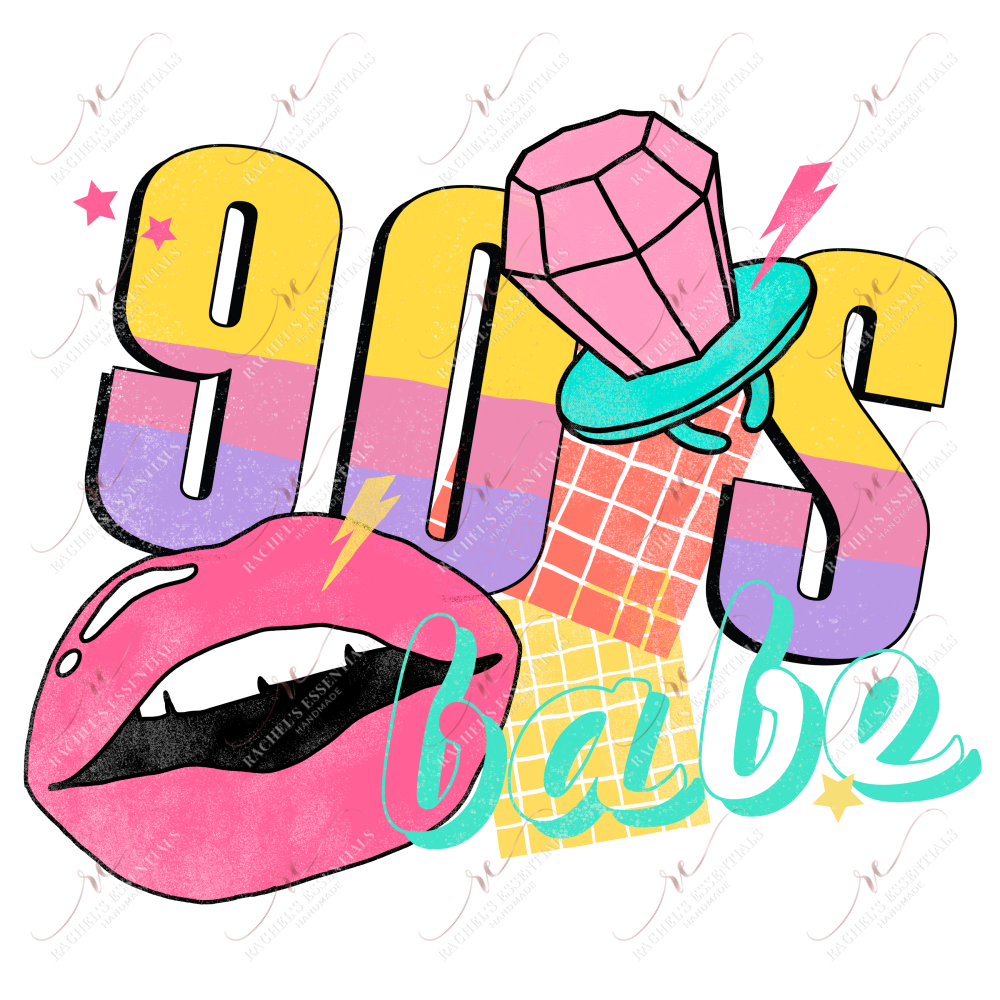 90S Babe - Ready To Press Sublimation Transfer Print Sublimation
