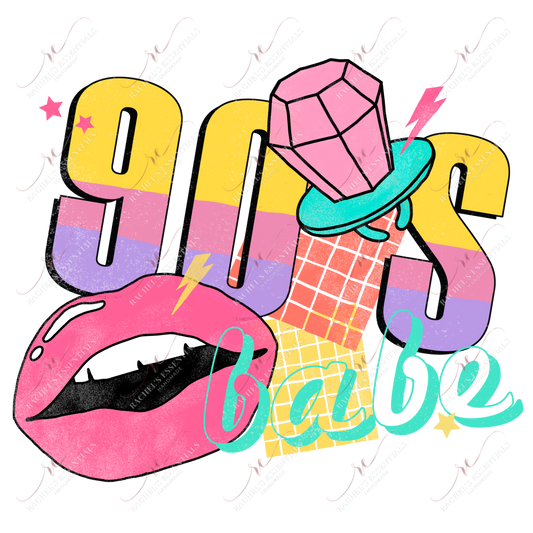 90S Babe - Ready To Press Sublimation Transfer Print Sublimation