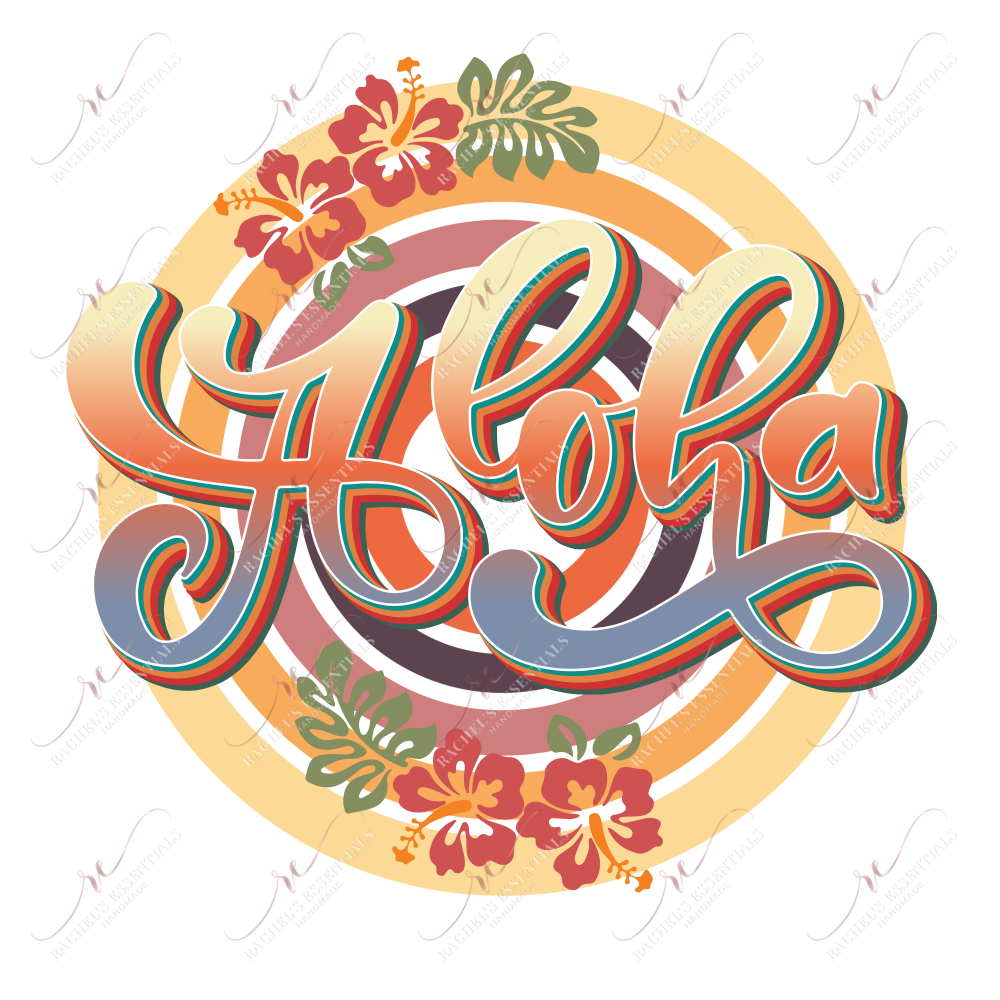 Aloha - Ready To Press Sublimation Transfer Print Sublimation