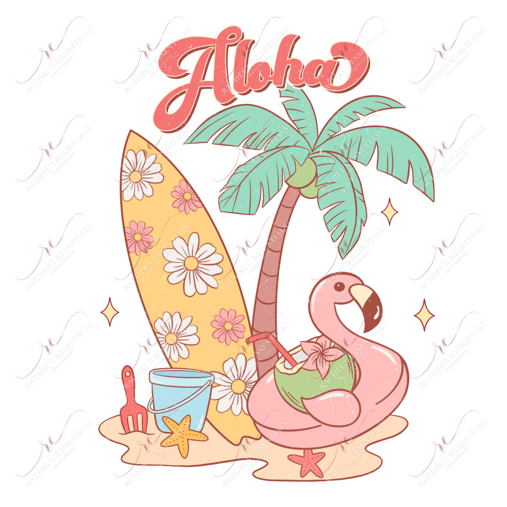 Aloha Summer-Ready To Press Sublimation Transfer Print Sublimation