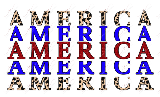 America - Ready To Press Sublimation Transfer Print Sublimation