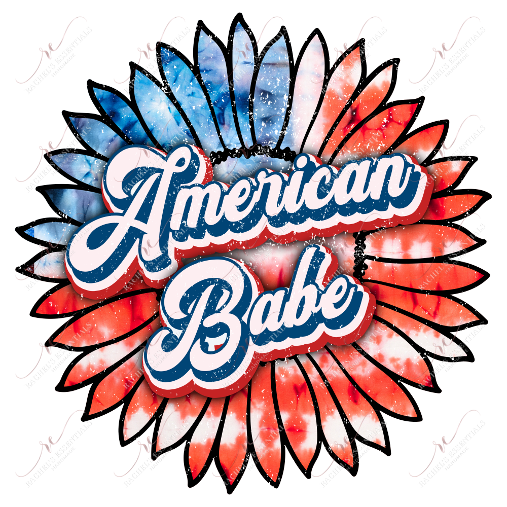 American Babe - Ready To Press Sublimation Transfer Print Sublimation