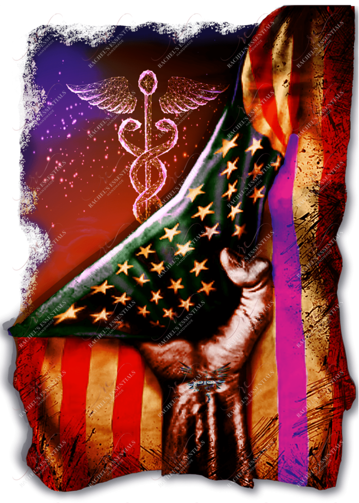 American Nurse - Ready To Press Sublimation Transfer Print Sublimation