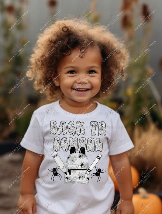 Back To School Spiders - Ready Press Sublimation Transfer Print Sublimation