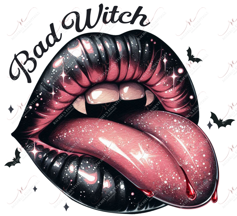 Bad Witch - Ready To Press Sublimation Transfer Print Sublimation
