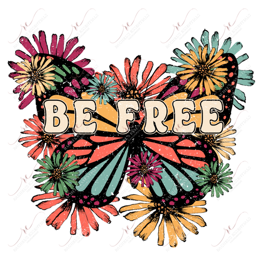 Be Free Butterfly - Ready To Press Sublimation Transfer Print Sublimation