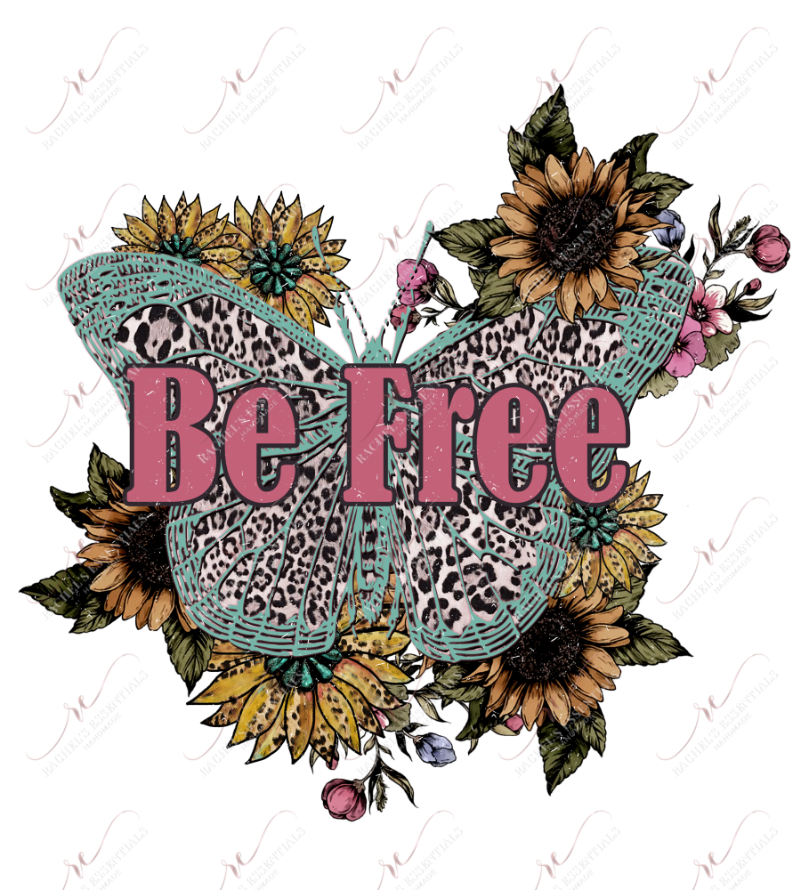 Be Free Butterfly - Ready To Press Sublimation Transfer Print Sublimation