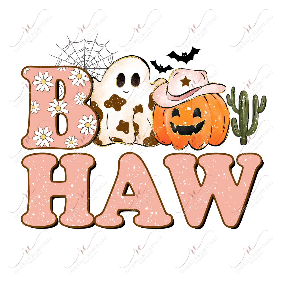 Boo Haw - Clear Cast Decal