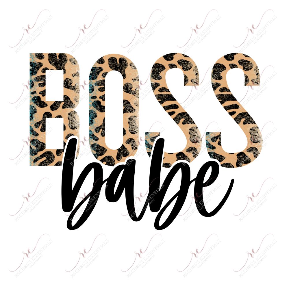 Boss Babe Leopard - Ready To Press Sublimation Transfer Print Sublimation