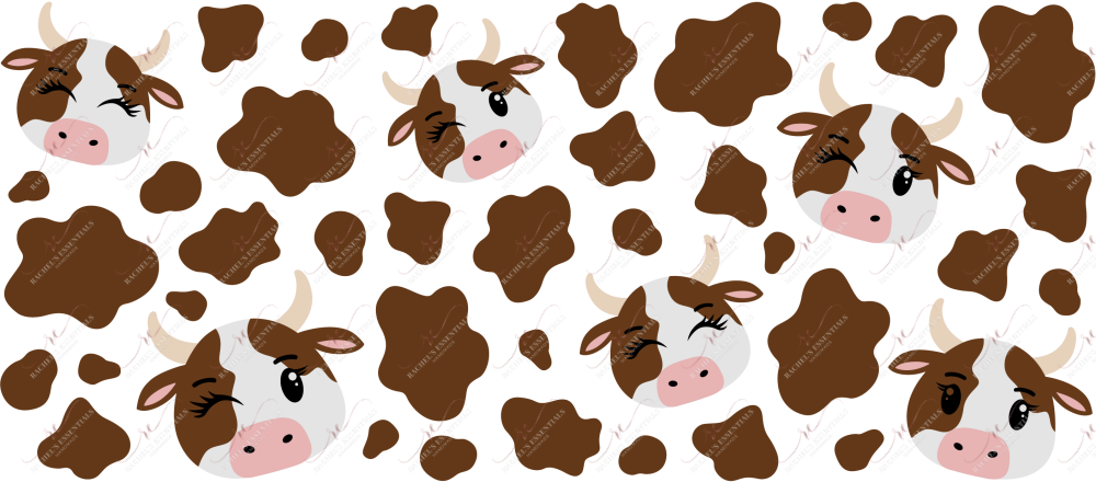 Brown Cow - 16Oz Vinyl Libbey Wrap