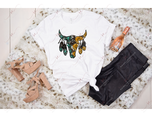 Bull Skull Western Tshirt