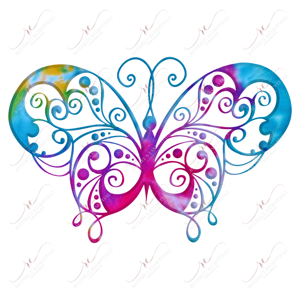 Butterfly Mandala - Ready To Press Sublimation Transfer Print Sublimation