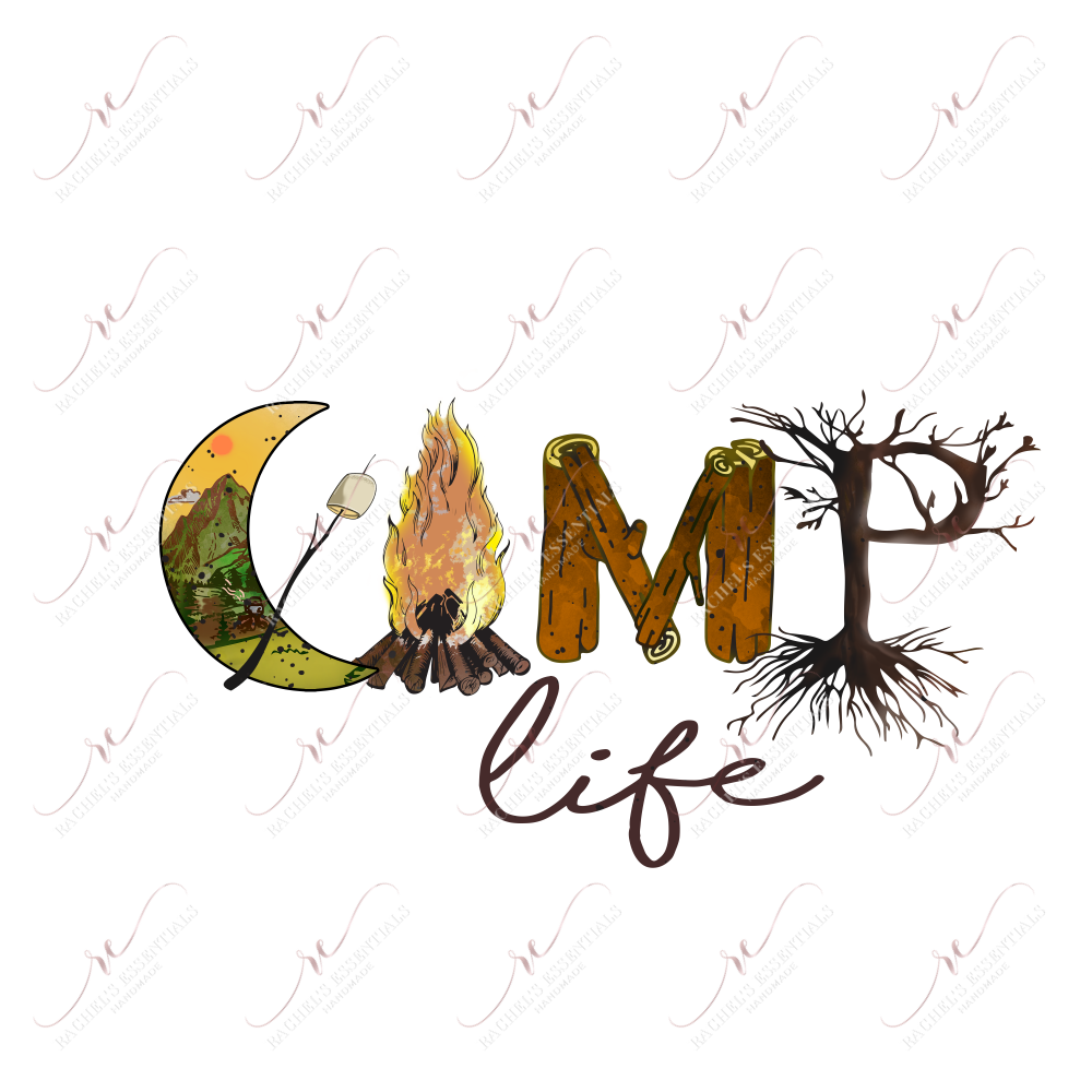 Camp Life - Ready To Press Sublimation Transfer Print Sublimation