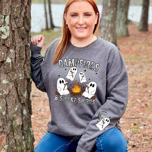 Campfires & Spooky Stories Sleeve - Ready To Press Sublimation Transfer Print 11/23 Sublimation