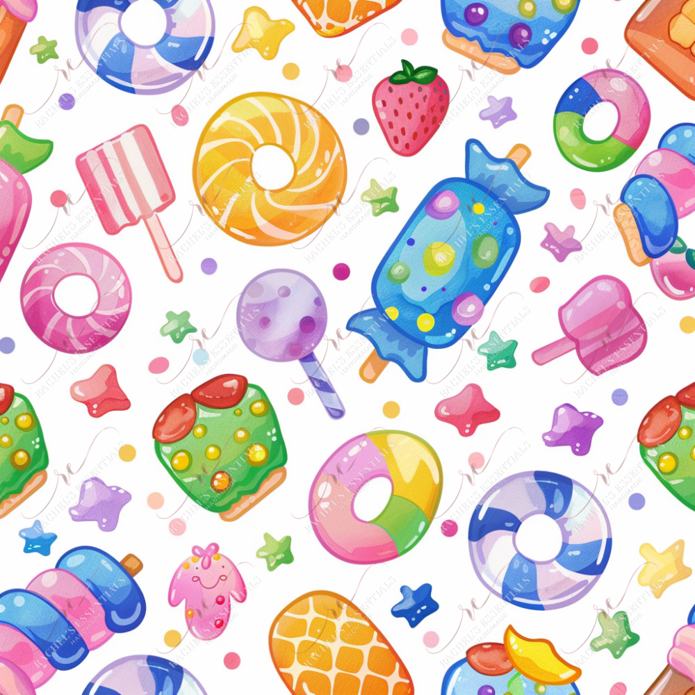 Candy 2 - Ready To Press Sublimation Transfer Print Seamless Sublimation