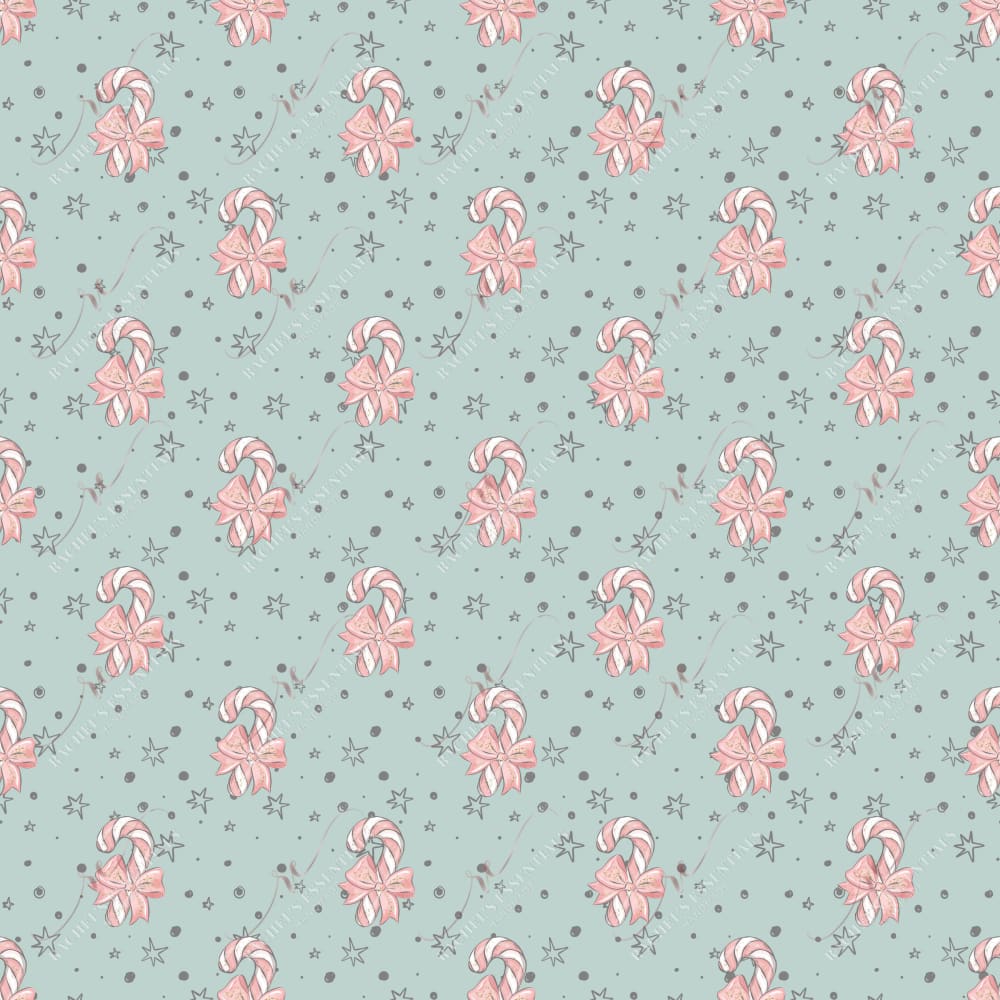 Candy Cane Teal - Vinyl Wrap Vinyl