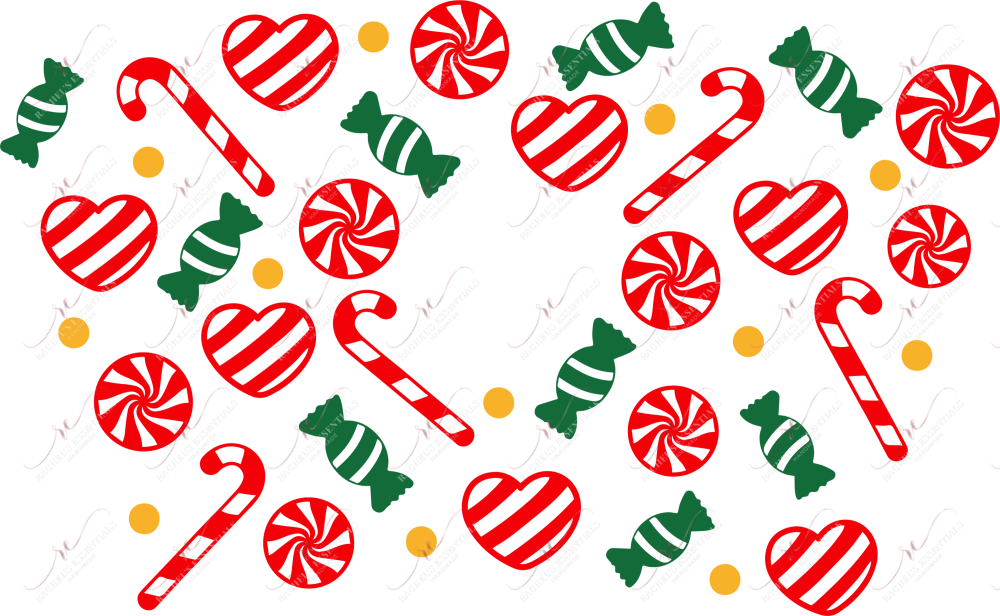 Christmas Candy - Cold Cup Wrap Cup Wrap
