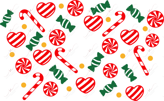 Christmas Candy - Cold Cup Wrap Cup Wrap