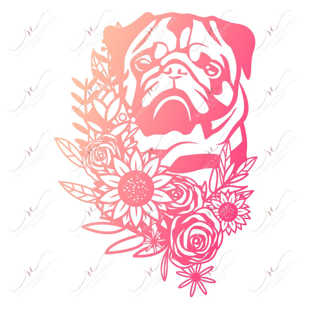 Colorful Dog - Ready To Press Sublimation Transfer Print Sublimation