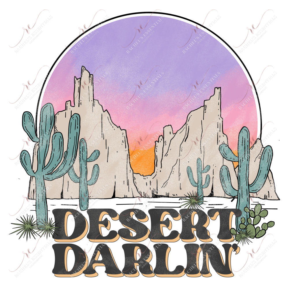 Desert Darlin - Ready To Press Sublimation Transfer Print Sublimation