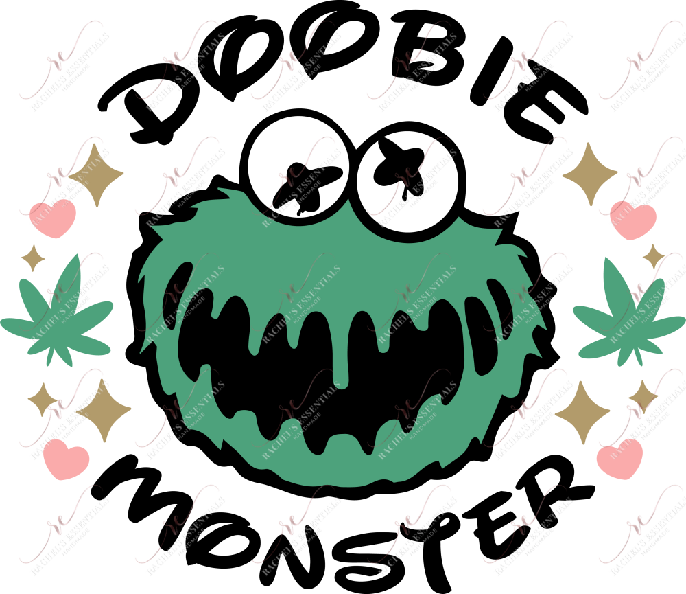 Doobie Monster- Ready To Press Sublimation Transfer Print Sublimation