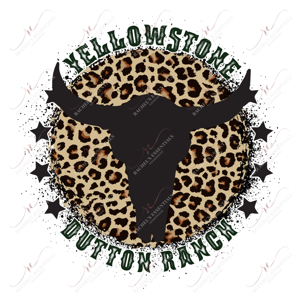 Dutton Ranch Leopard - Ready To Press Sublimation Transfer Print Sublimation