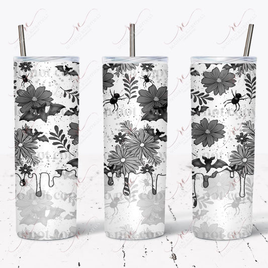 Floral Bat - Ready To Press Sublimation Transfer Print 11/23 Sublimation