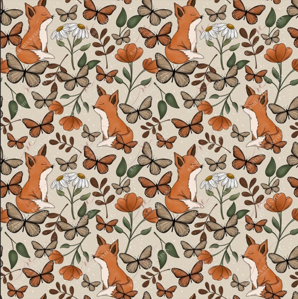 Floral Fox - Vinyl Wrap Seamless 12/23 Vinyl