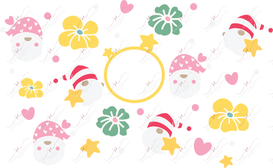 Floral Santa - Cold Cup Wrap Cold