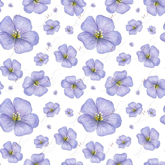 Flowers Purple - Ready To Press Sublimation Transfer Print Sublimation