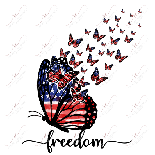 Freedom Butterfly - Ready To Press Sublimation Transfer Print Sublimation
