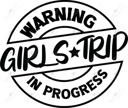 Girls Trip In Progress - Ready To Press Sublimation Transfer Print Sublimation