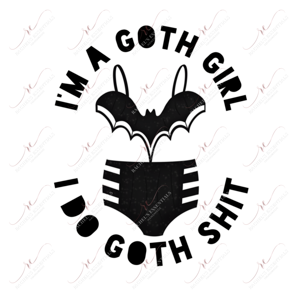 Goth Girl- Clear Cast Decal