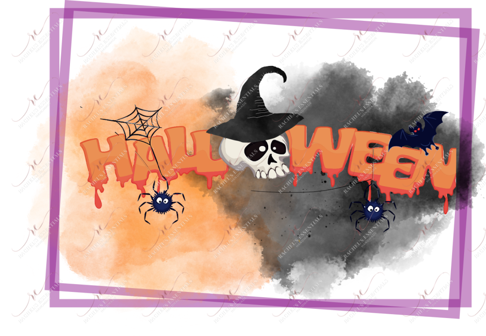 Sublimation 1.99 Halloween watercolor - ready to press sublimation transfer print freeshipping - Rachel's Essentials