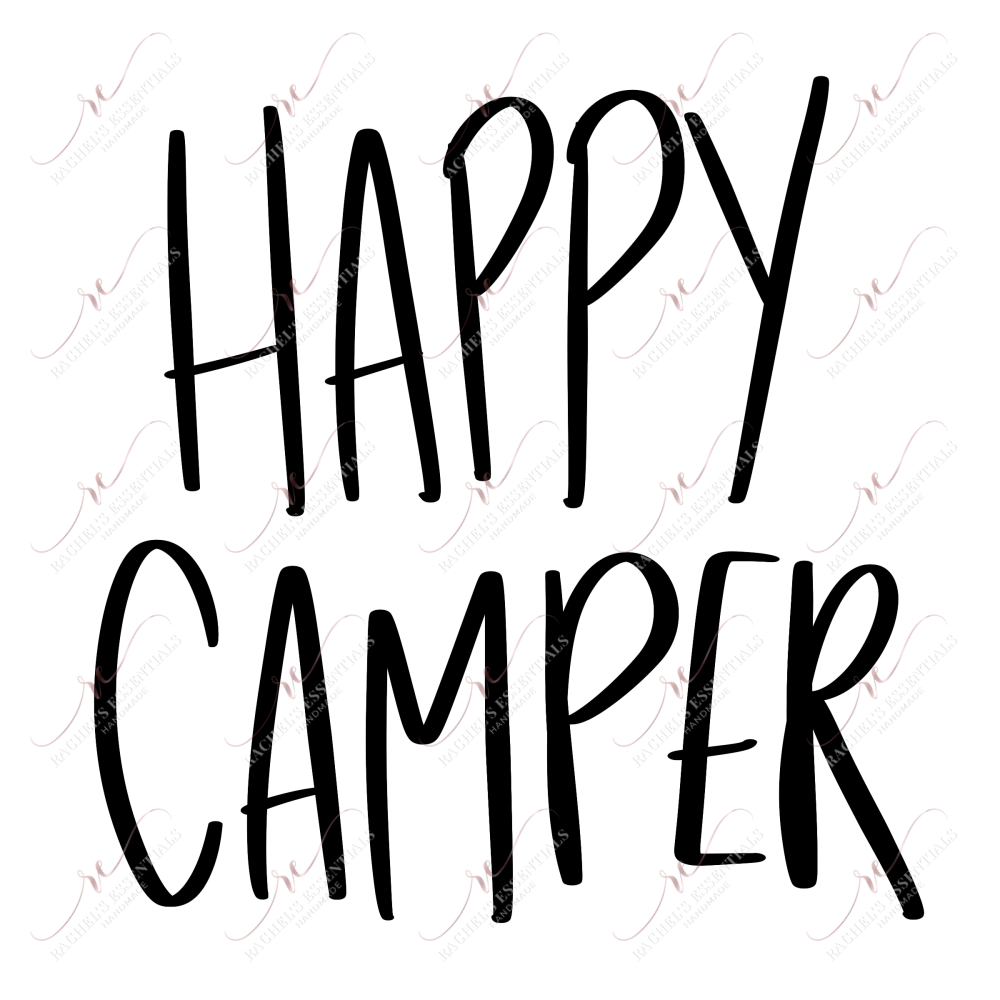 Happy Camper - Ready To Press Sublimation Transfer Print Sublimation