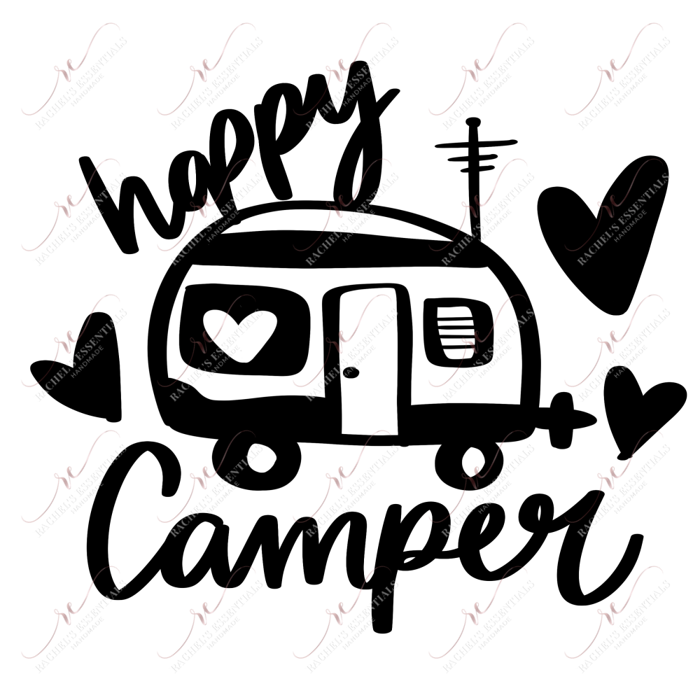 Happy Camper - Ready To Press Sublimation Transfer Print Sublimation