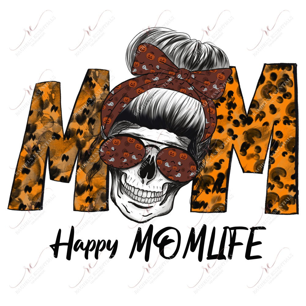 Sublimation 1.99 Happy mom life halloween - ready to press sublimation transfer print freeshipping - Rachel's Essentials