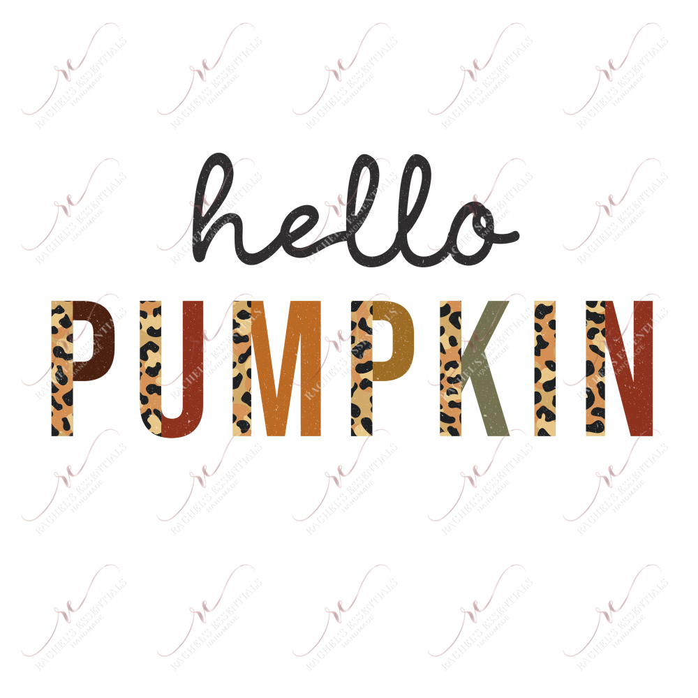 Hello Pumpkin - Ready To Press Sublimation Transfer Print Sublimation