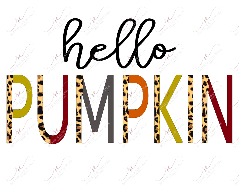 Hello Pumpkin - Ready To Press Sublimation Transfer Print Sublimation