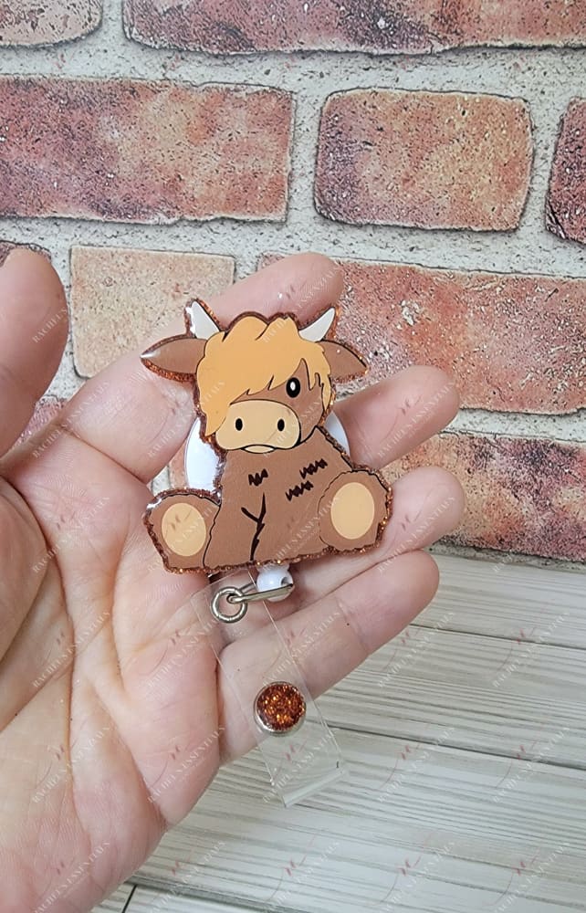 Highland Cow Badge Reel