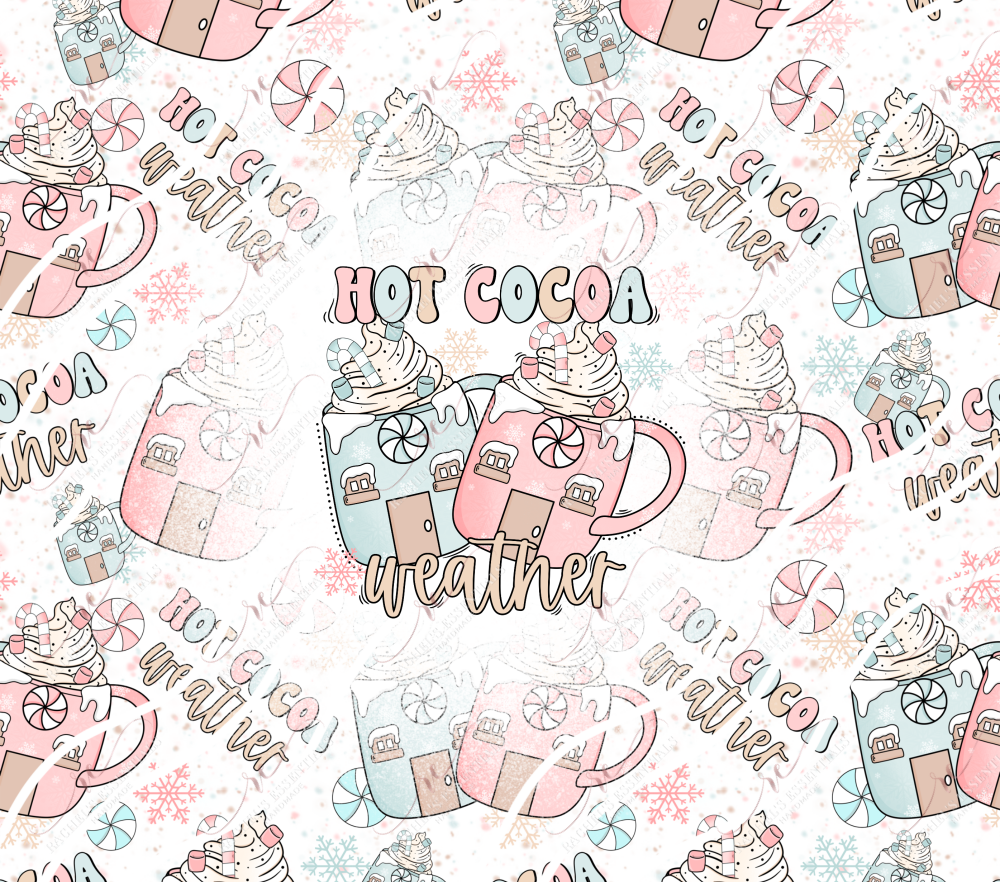 Hot Cocoa Pastel - Ready To Press Sublimation Transfer Print Sublimation