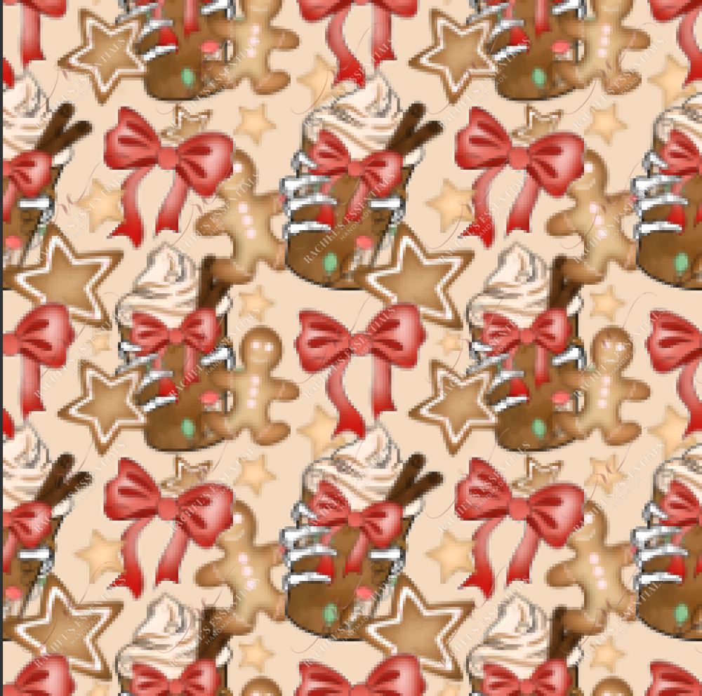Hot Cocoa - Ready To Press Sublimation Transfer Print Seamless Sublimation