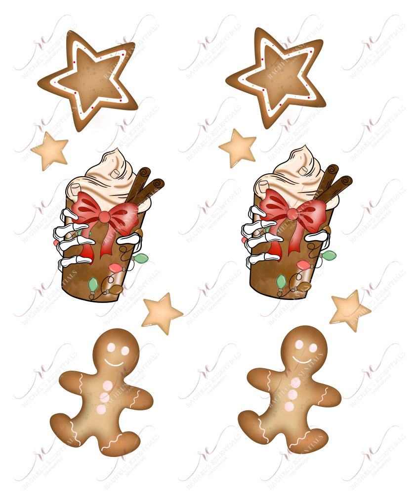 Hot Cocoa Sleeves - Ready To Press Sublimation Transfer Print Sublimation