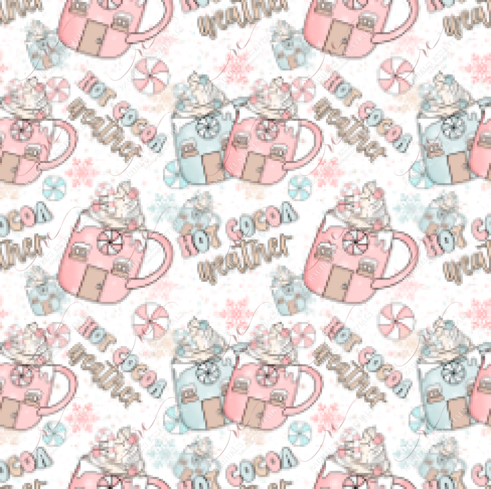 Hot Cocoa Weather Pastel - Vinyl Wrap Seamless Vinyl