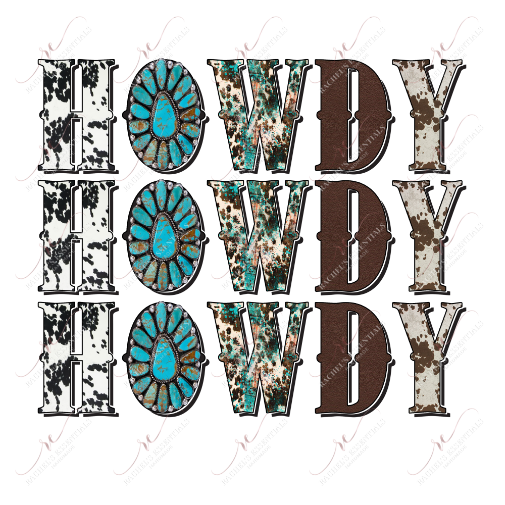 Howdy - Ready To Press Sublimation Transfer Print Sublimation