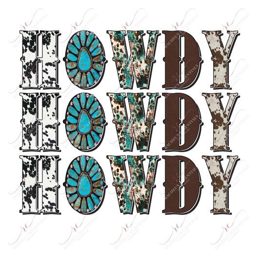 Howdy - Ready To Press Sublimation Transfer Print Sublimation