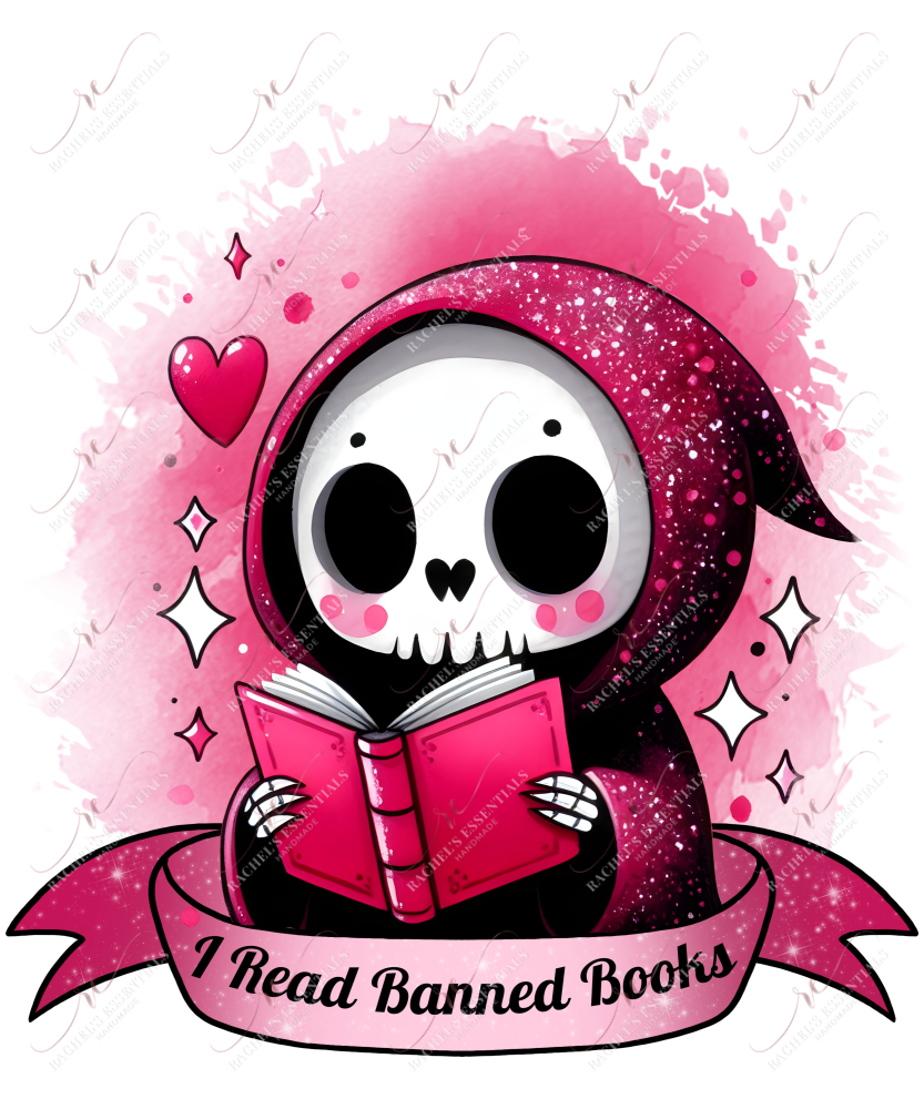 I Read Banned Books - Ready To Press Sublimation Transfer Print Sublimation
