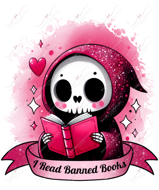 I Read Banned Books - Ready To Press Sublimation Transfer Print Sublimation