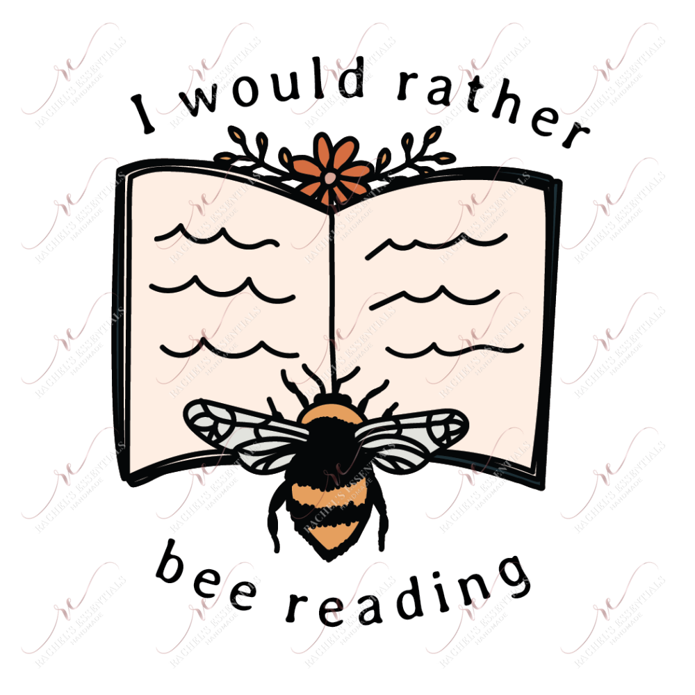 1.49 I Would Rather Bee Reading sticker freeshipping - Rachel's Essentials