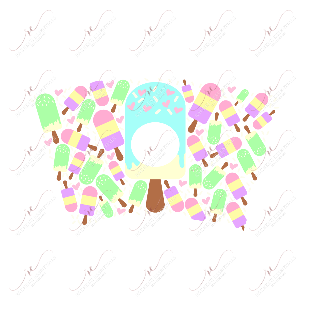 Ice Cream Popsicles - Cold Cup Wrap